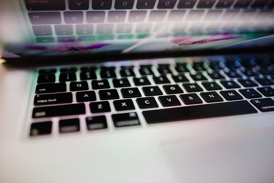 silver MacBook, technology, computer, connection, keyboard, laptop HD wallpaper