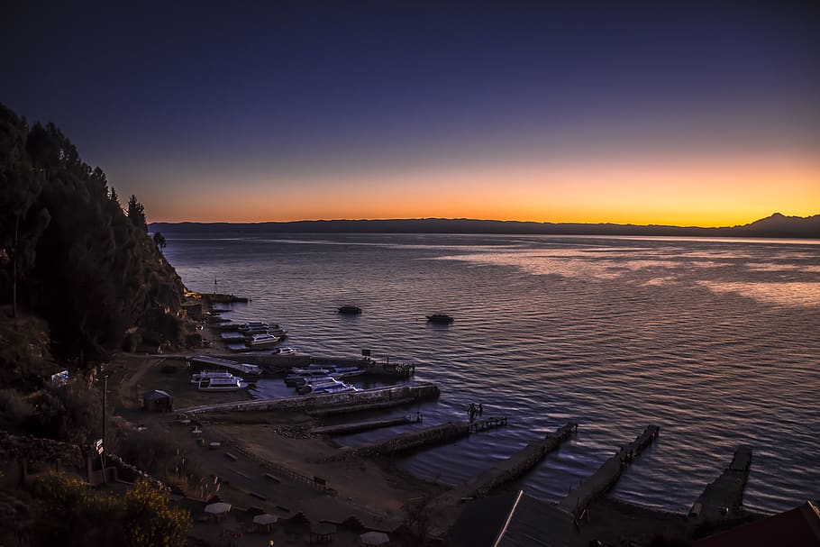 Body Of Water, dawn, dusk, lagos, ocean, sea, seascape, sunrise HD wallpaper