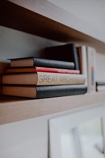 Architecture books on the shelf, read, reading, bookcase, study HD wallpaper