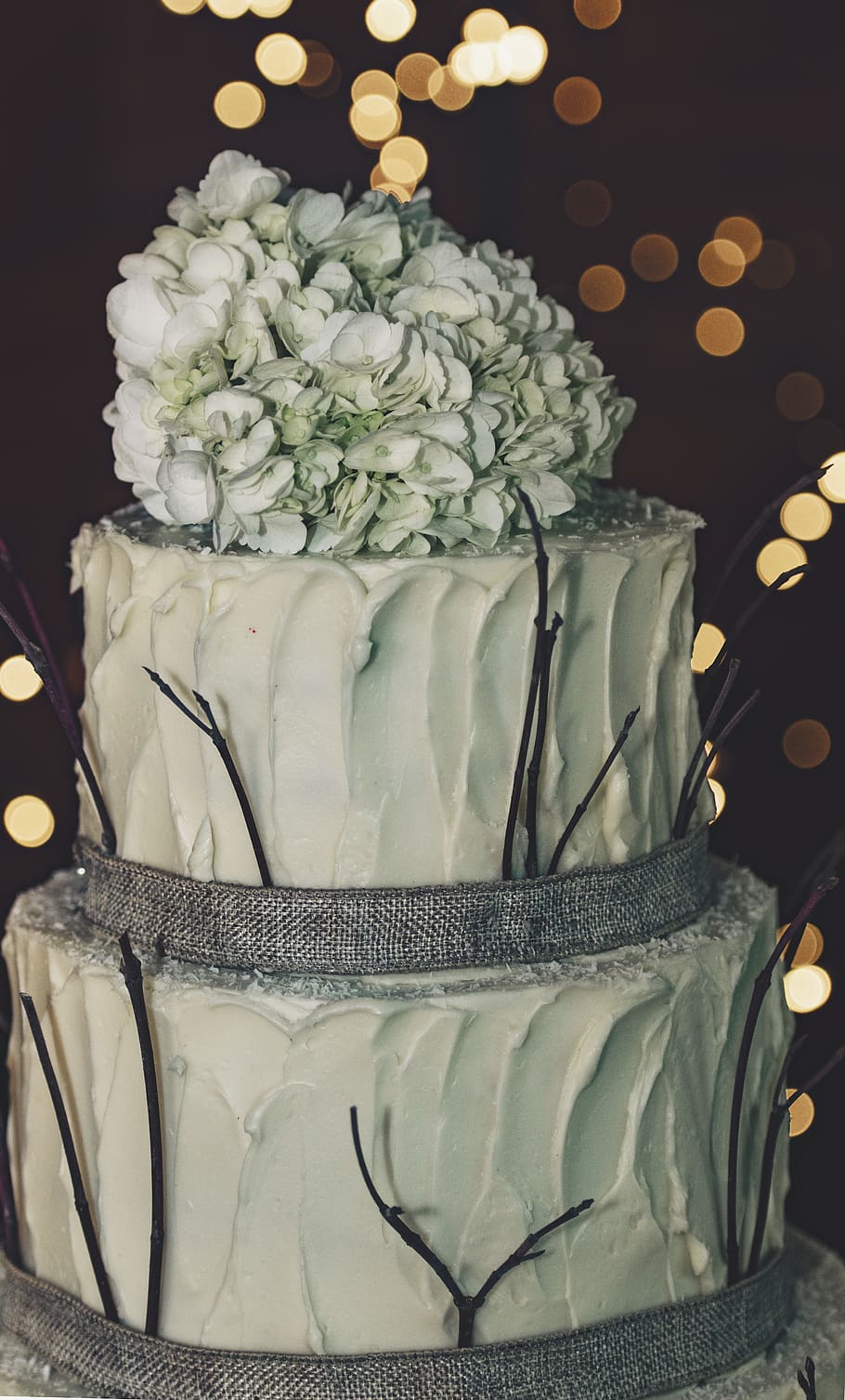two tier cake, no people, celebration, indoors, freshness, illuminated HD wallpaper