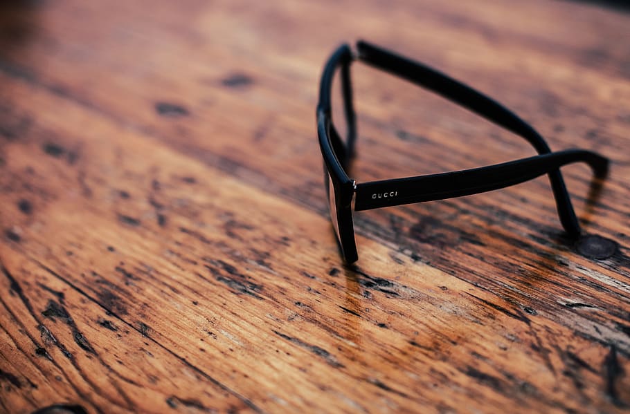 eyeglasses with black frames, wood, fashion, table, brighton HD wallpaper