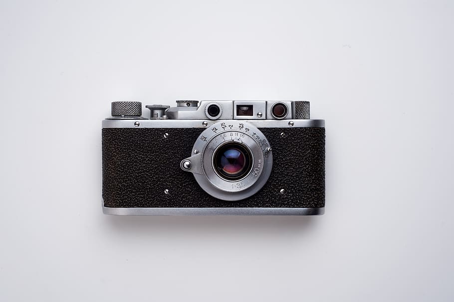 Black And Grey Camera, Analogue, aperture, classic, electronics HD wallpaper
