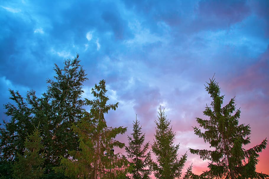 beautiful, cloud, color, dark, dawn, dusk, environment, evening HD wallpaper