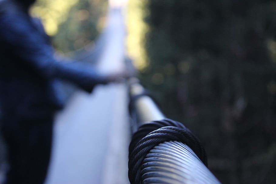 canada, vancouver, bridge, railing, cable, outdoors, human body part HD wallpaper