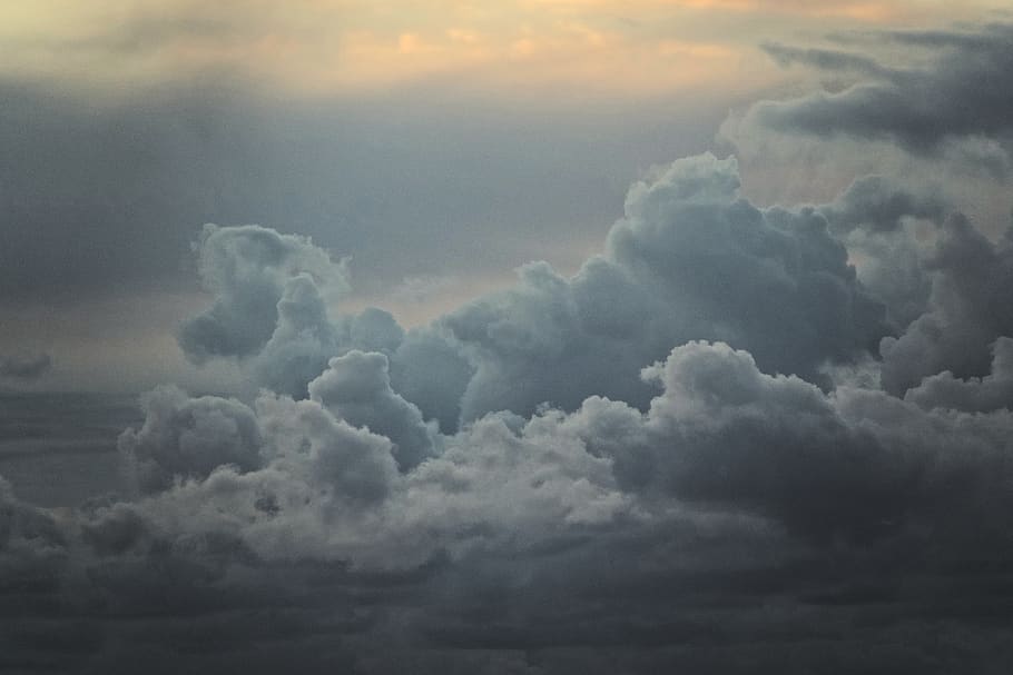 germany, baltrum, colors, cloudscape, minimalistic, sky, abstract HD wallpaper