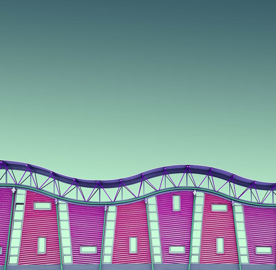bridge, netherlands, rotterdam, playground, wall, urban, architecture, HD wallpaper