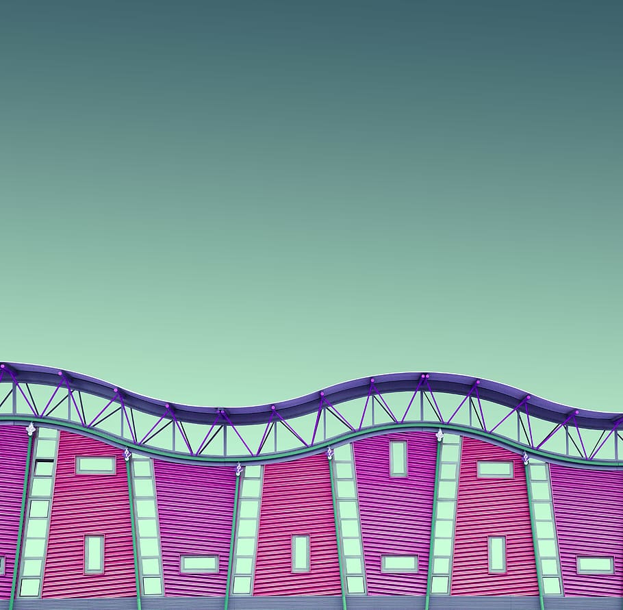 bridge, netherlands, rotterdam, playground, wall, urban, architecture HD wallpaper