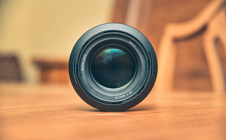 nikon, lems, 85mm, closeup, camera - photographic equipment HD wallpaper