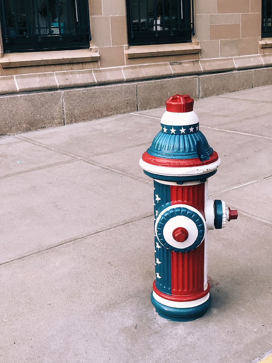 fire hydrant, america, new york, summer, water, architecture HD wallpaper