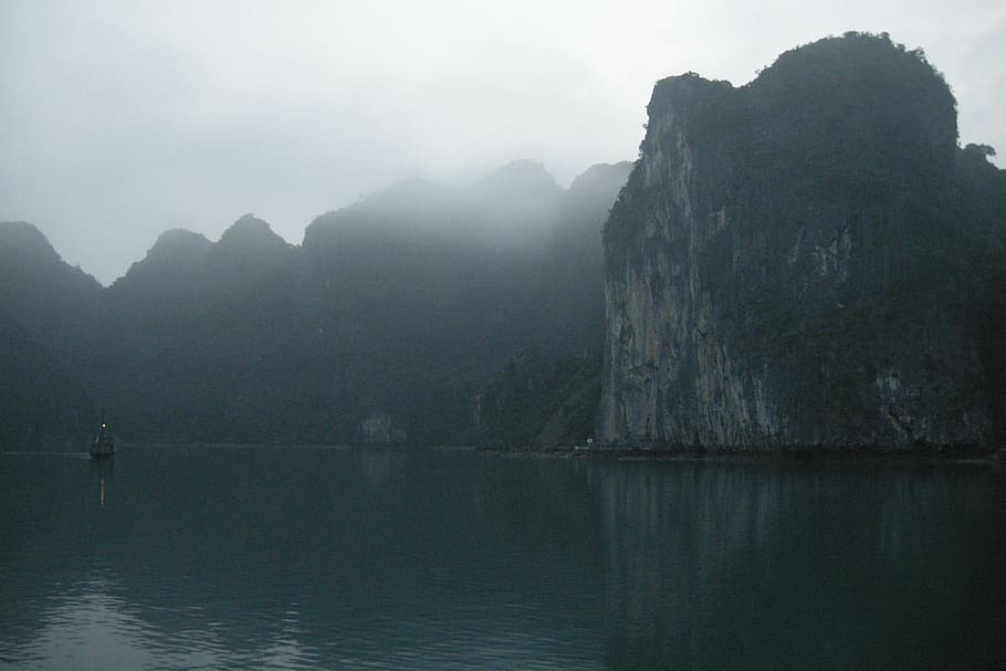 vietnam, thành phố hạ long, halong bay vietnam, ocean, HD wallpaper