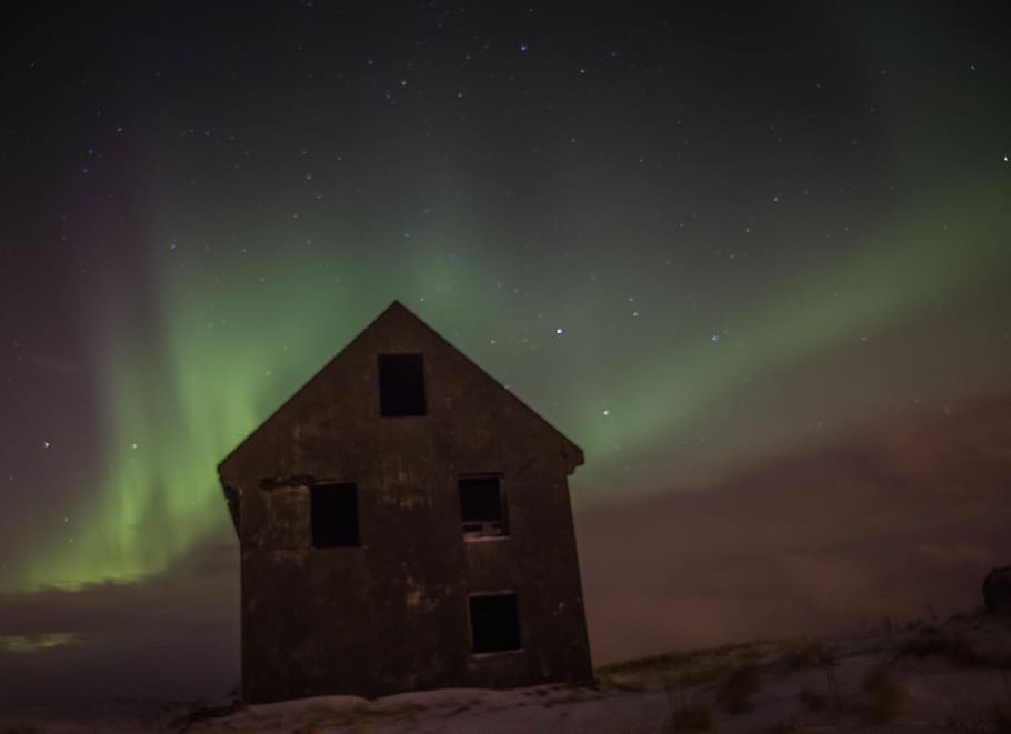 iceland, reykjavík, aurora borealis, northern light, reykjavik, HD wallpaper