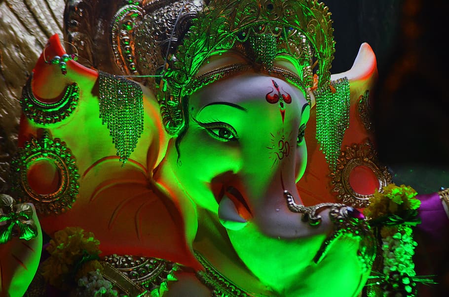 ganesh, india, hinduism, god, religion, ganesha, culture, elephant, HD wallpaper