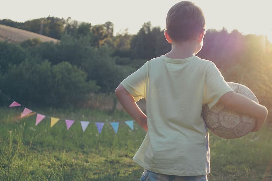 poland, obozin, happy, training, kid, soccer, effort, sunset, HD wallpaper