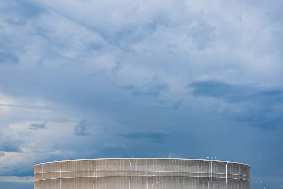 sky, cloud, cloudy, storm, stormy, weather, nature, building HD wallpaper