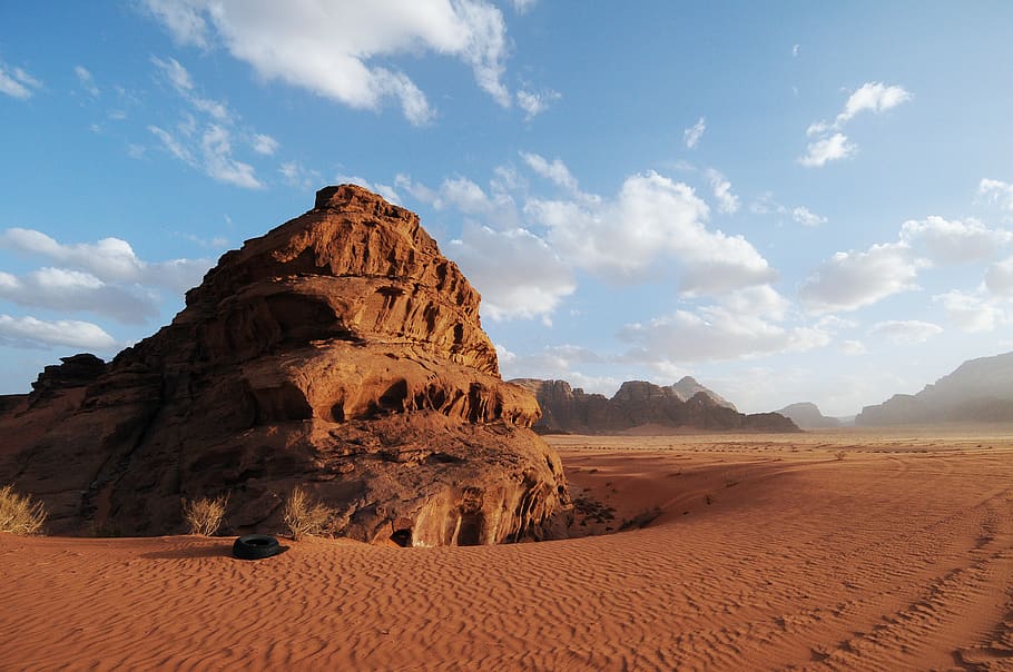 nature, outdoors, soil, desert, sand, jordan, wadi rum, mesa, HD wallpaper
