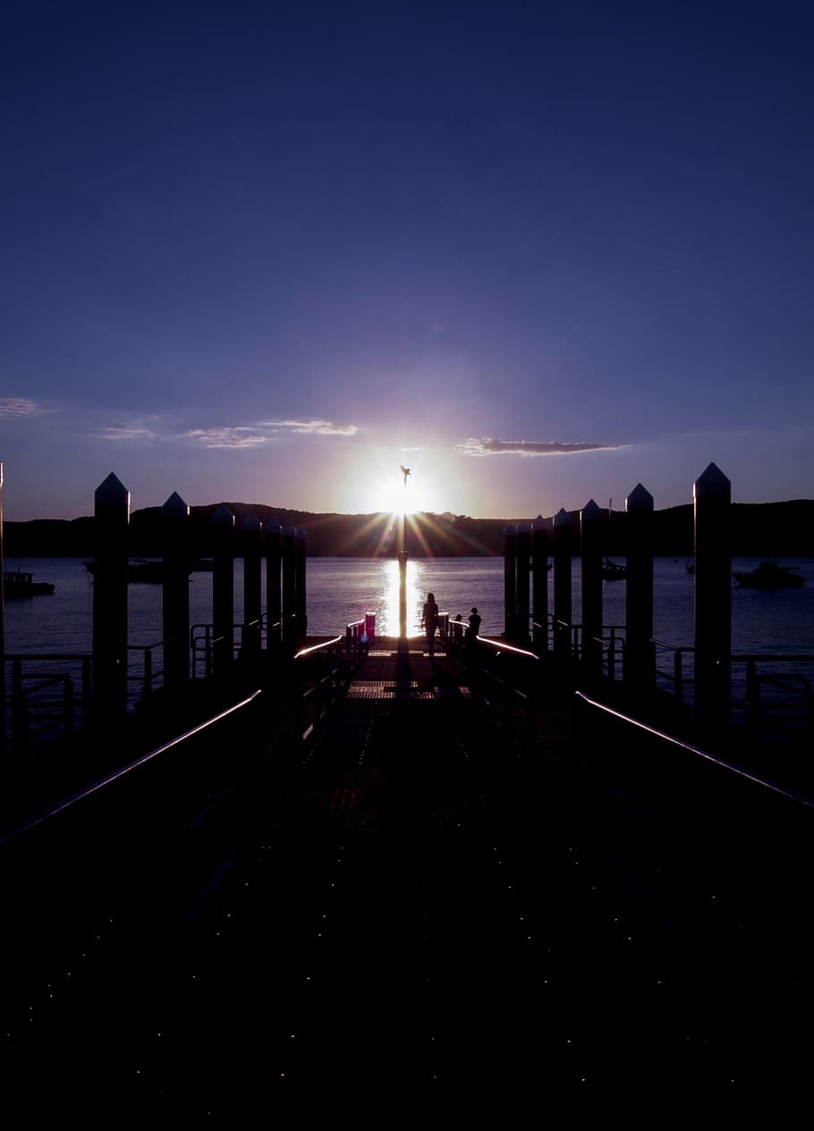 australia, palm beach, sky, water, sunset, scenics - nature HD wallpaper