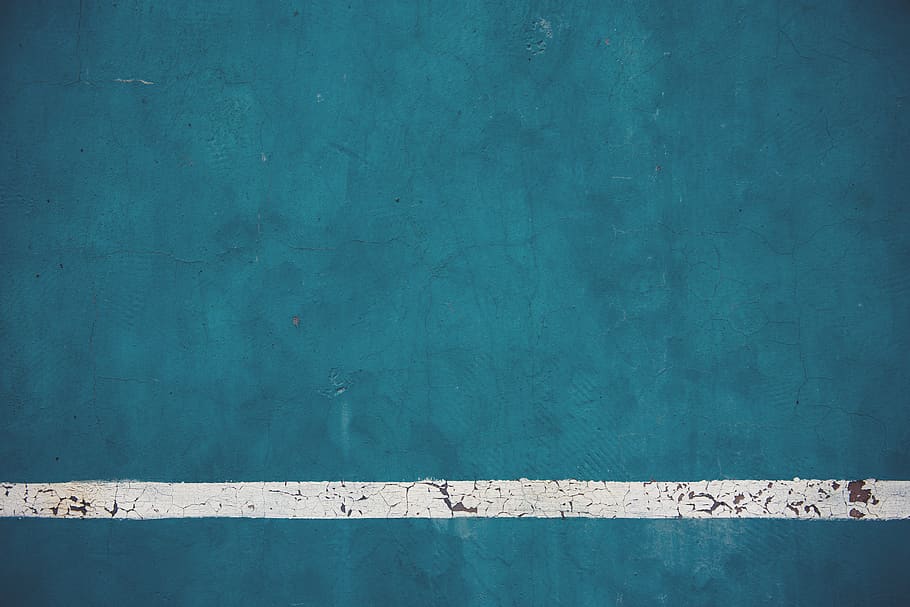 white line, blue, wall - building feature, copy space, architecture HD wallpaper