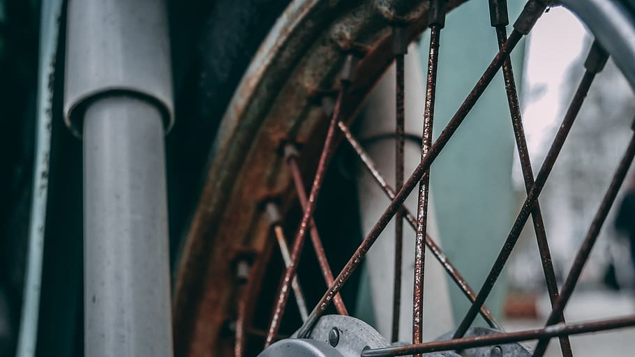 grey multi-spoke motorcycle rim, machine, wheel, berlin, germany HD wallpaper