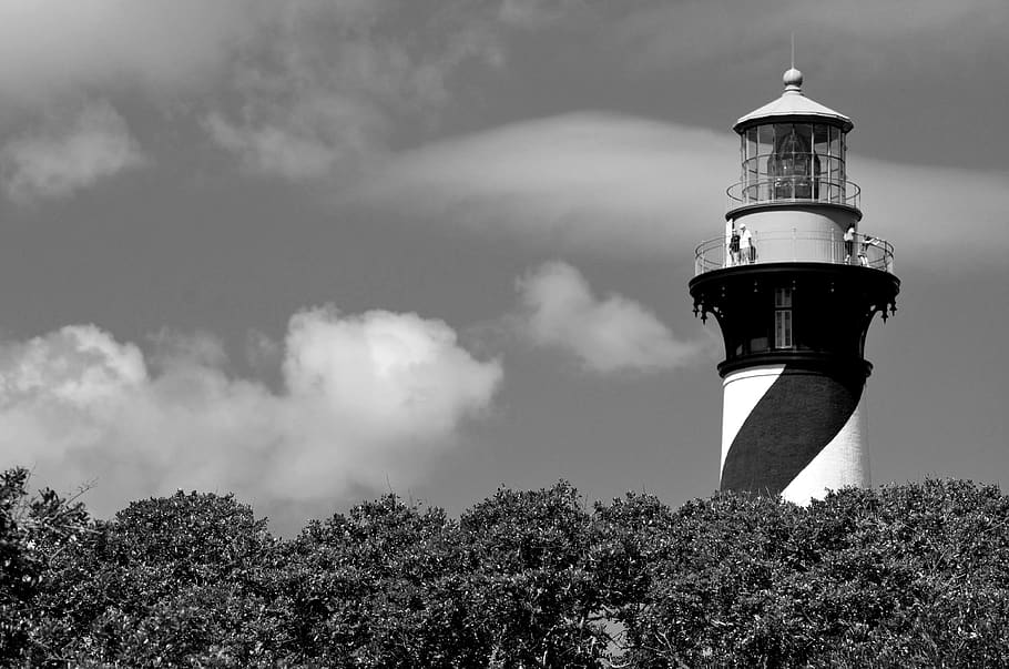st, augustine, florida, lighthouse, beacon, warning, nautical HD wallpaper
