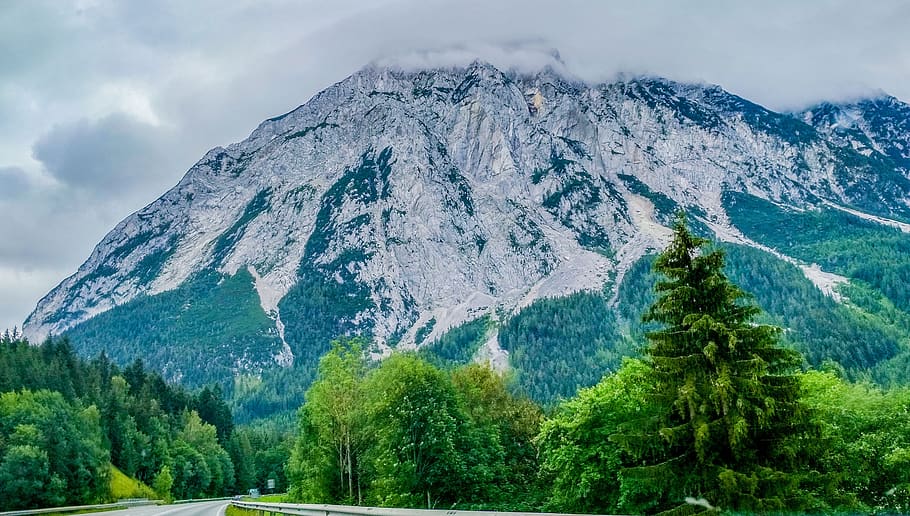 alps, hallstatt, austria, alpine, mountain, cloud, climbing HD wallpaper