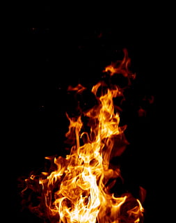 fire, flame, heat, hot, blazing, burn, abstract, background HD wallpaper