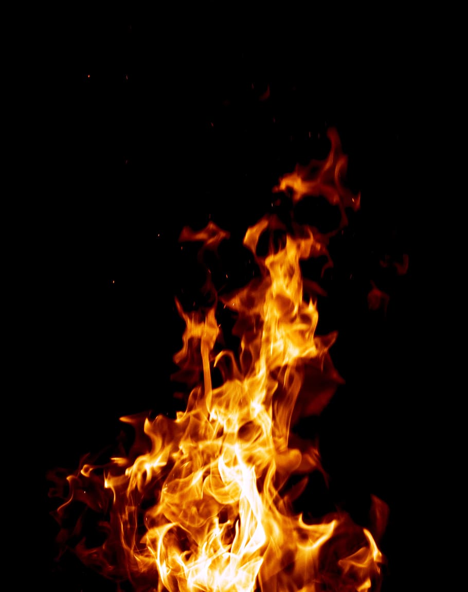 HD wallpaper: fire, flame, heat, hot, blazing, burn, abstract, background |  Wallpaper Flare
