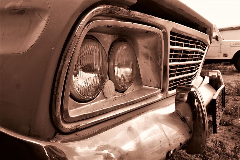 namibia, uis, headlight, vintage, machine, car, old, auto, autombile HD wallpaper