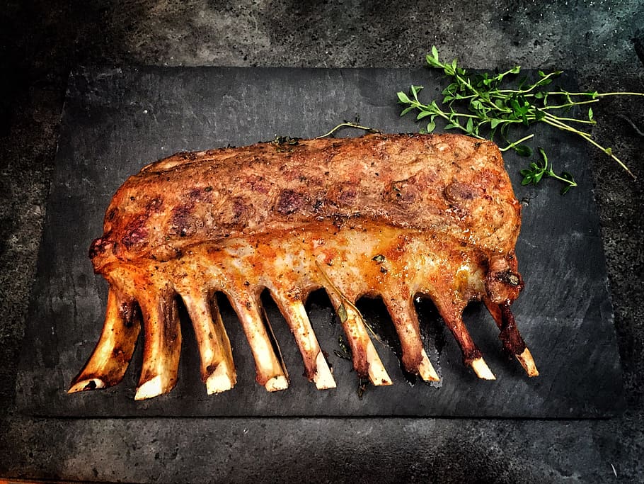 beef, meat, barbecue, dish, viand, grill, hot, meal, food, restaurant HD wallpaper