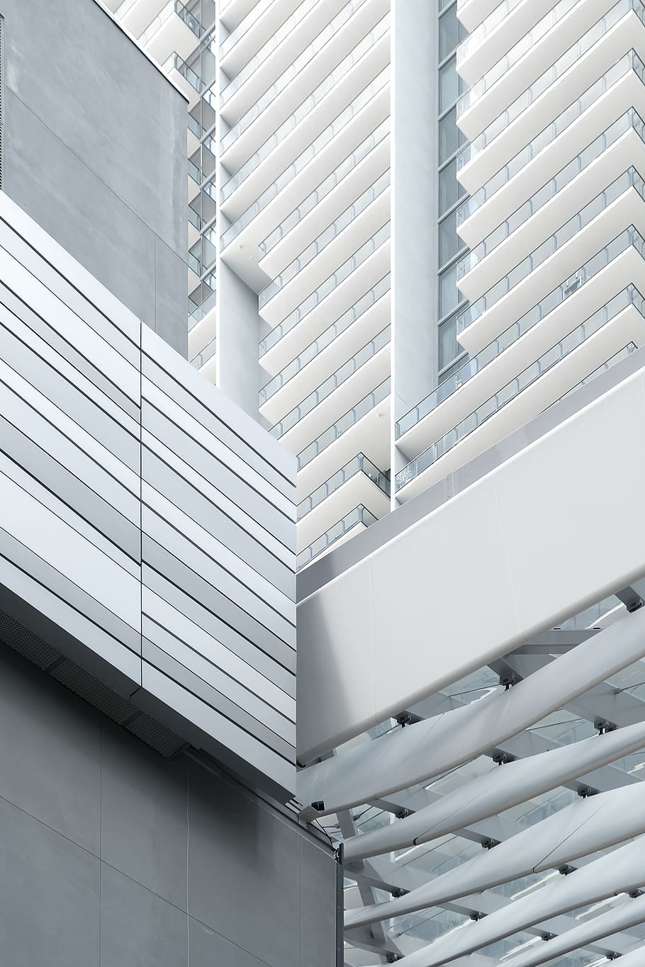 white building frame, white color, no people, built structure HD wallpaper