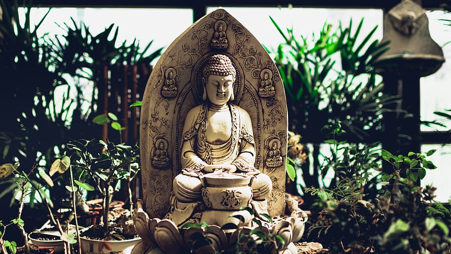 Gautama Buddha statue, art and craft, representation, religion HD wallpaper
