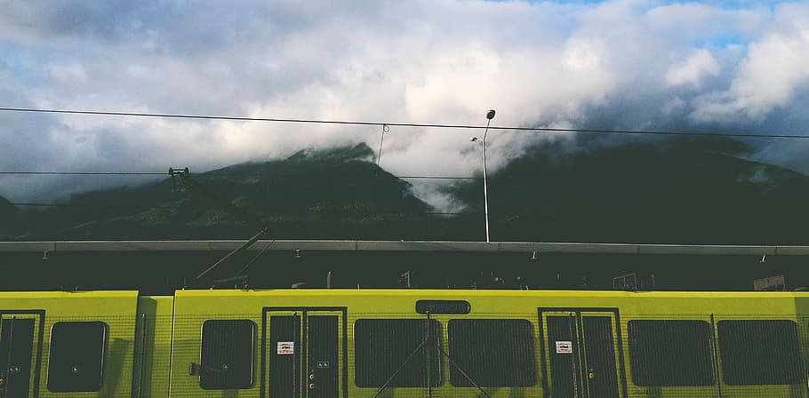 train, mount, cloud, sky, lifestyle, white, cloud - sky, transportation HD wallpaper