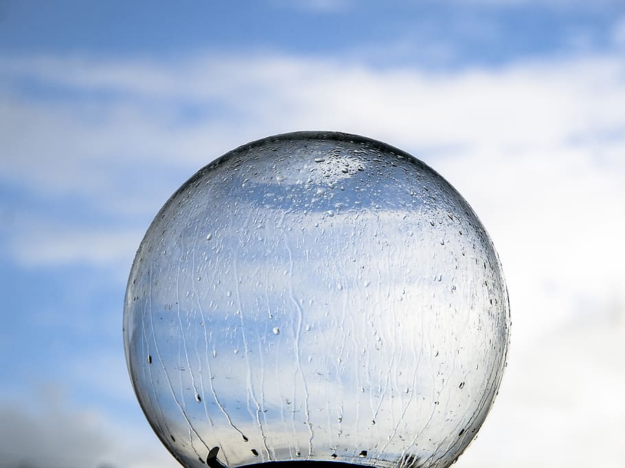sky, wet, dripping, globe, sphere, nature, cloud - sky, no people HD wallpaper