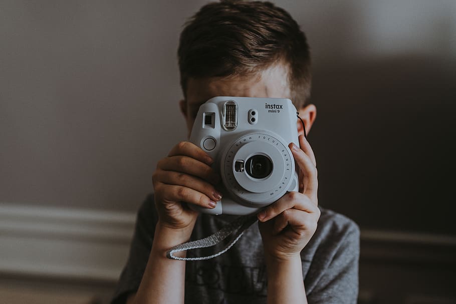 child taking picture, one person, technology, camera - photographic equipment HD wallpaper