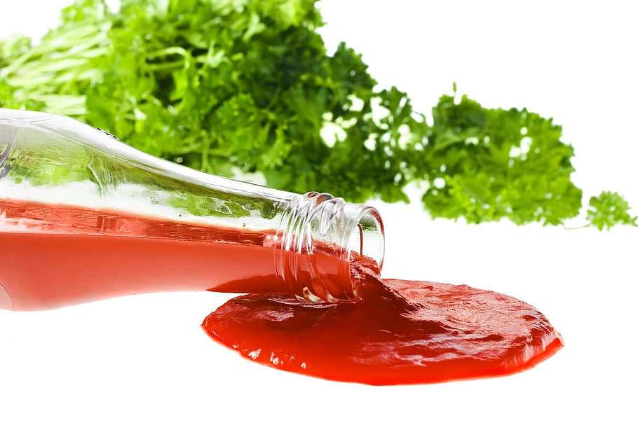 ketchup, tomato, bottle, background, food, sauce, isolated HD wallpaper