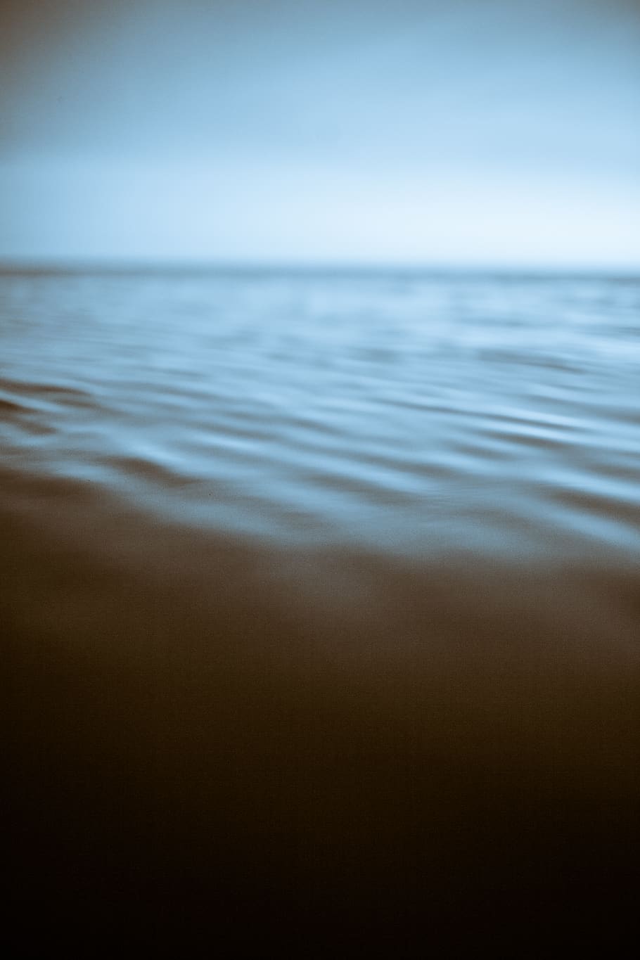 brown water, sea, horizon over water, tranquility, tranquil scene HD wallpaper