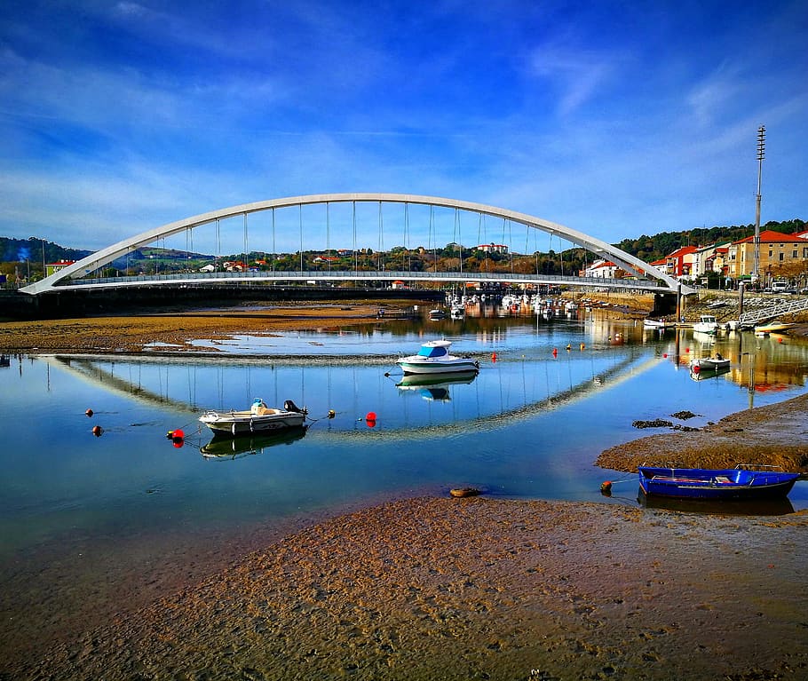 bay, bridge, reflection, architecture, seascape, transportation HD wallpaper