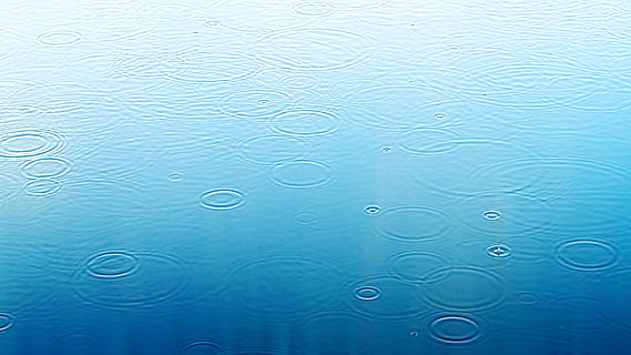 raindrop, puddle, blue, water, reflection, weather, wet, nature HD wallpaper