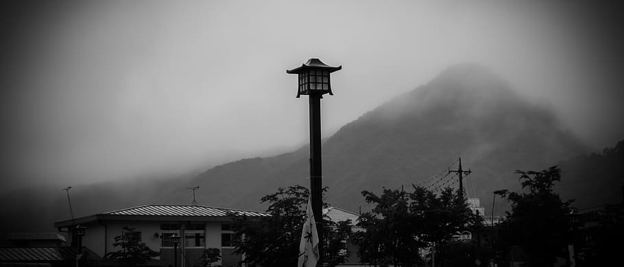 black tower, nature, japan, outdoors, kinugawa-onsen station, HD wallpaper