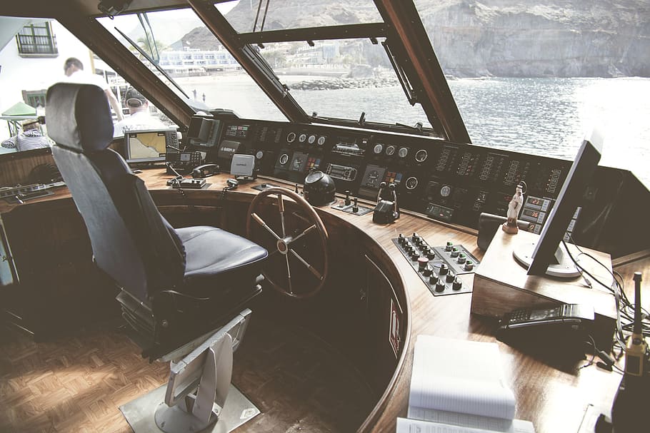 ship's wheel, machine, cockpit, person, human, computer hardware HD wallpaper