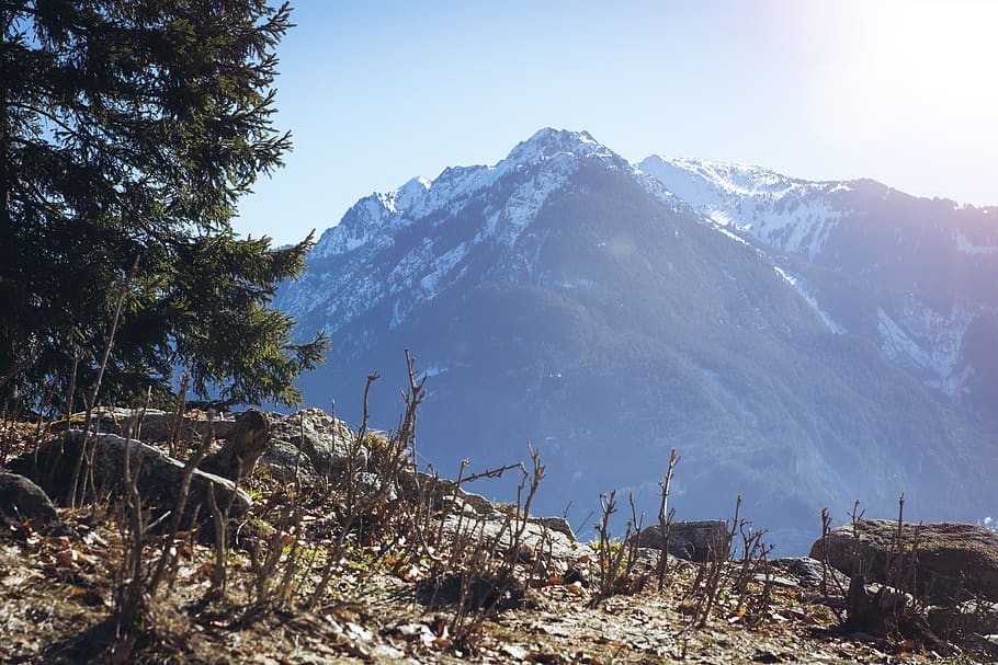 landscape, nature, outlook, view, mountain, mountain peak, spring HD wallpaper