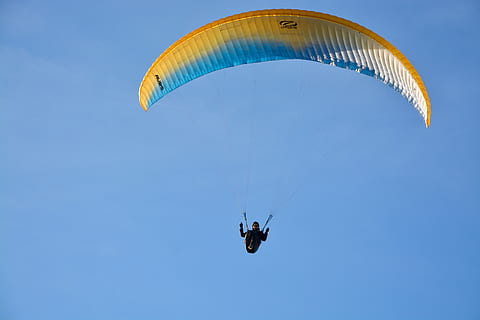 paragliding, paraglider, wing ozone rush 5, wind, air, flight HD wallpaper