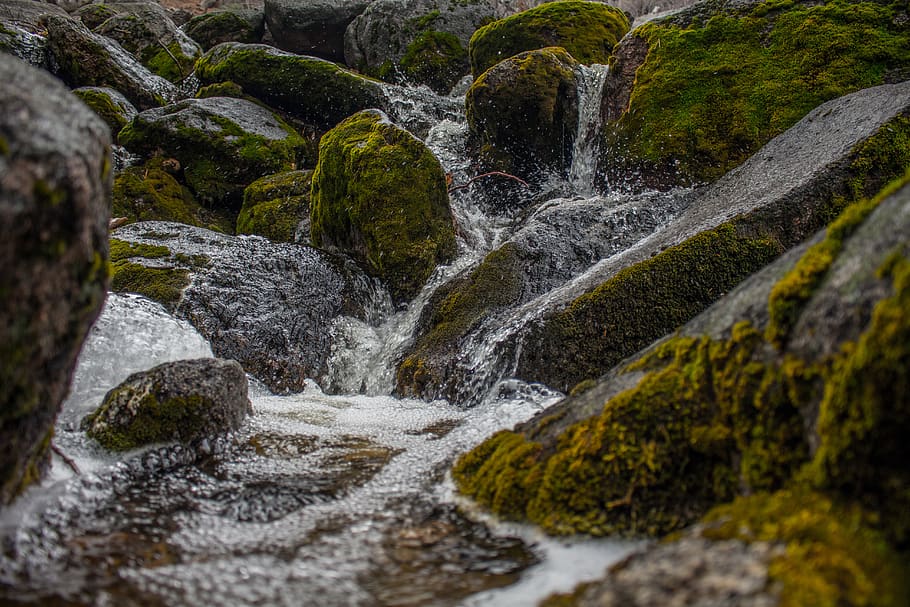 waterfalls landscape, beauty in nature, rock, scenics - nature HD wallpaper