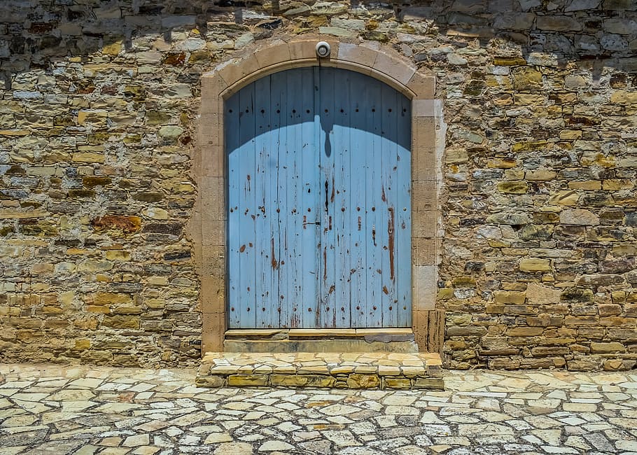 cyprus, kato lefkara, village, architecture, traditional, door HD wallpaper