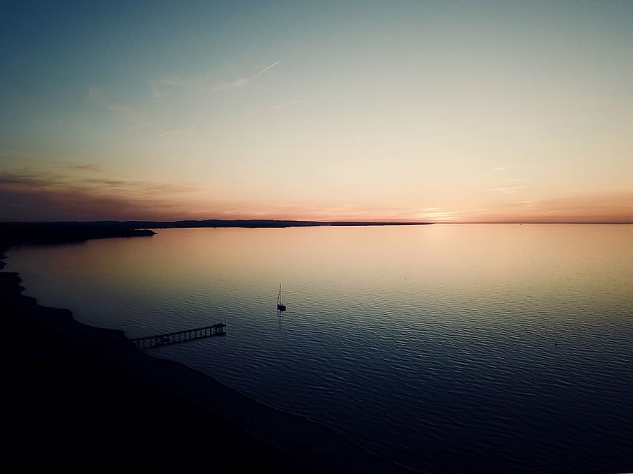 sea, coast, coastline, sunset, evening, water, nature, baltic HD wallpaper