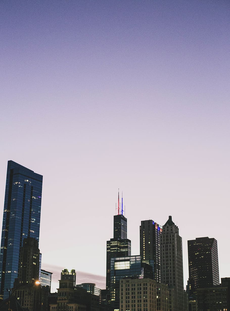 Skyline City View, architecture, buildings, cityscape, downtown HD wallpaper