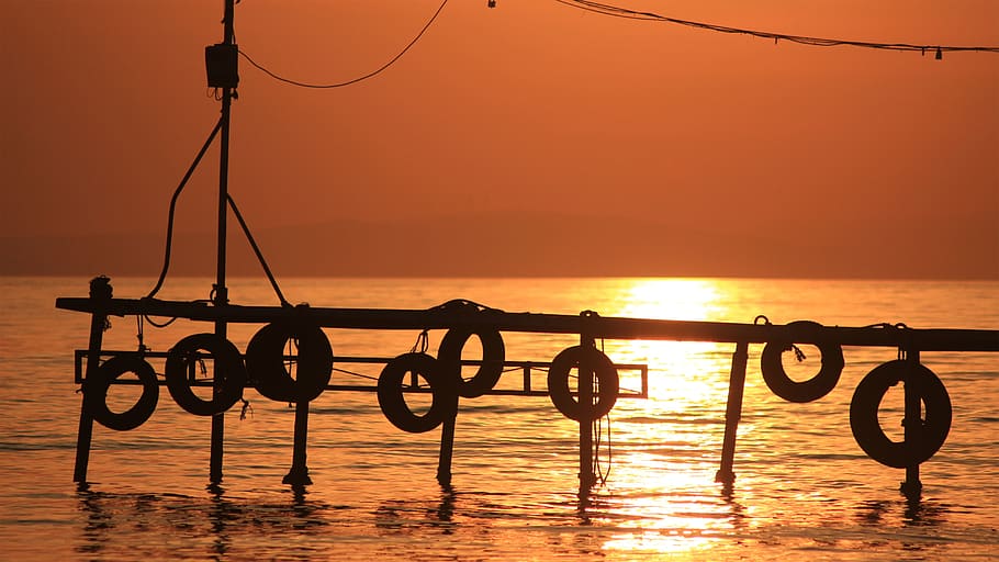 turkey, armutlu, water, sky, sea, sunset, orange color, beauty in nature HD wallpaper