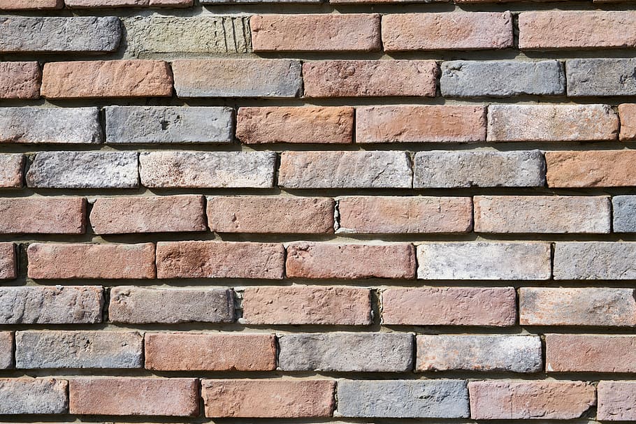 brick, wall, red, old, texture, ground, rough, surface, pattern HD wallpaper