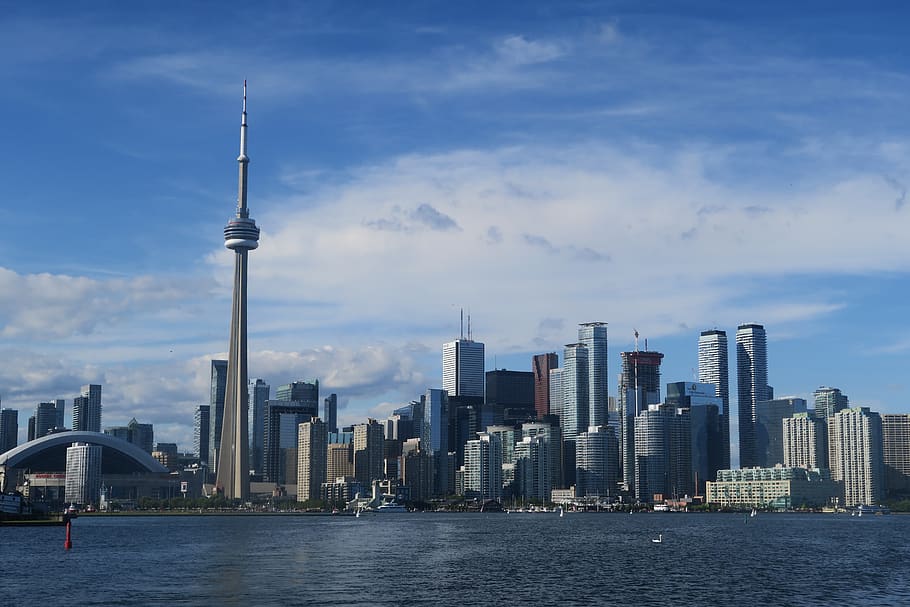 skyscraper, city, skyline, architecture, cityscape, tower, panoramic HD wallpaper