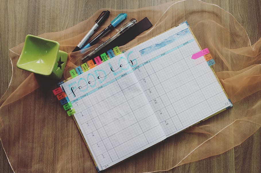Photo of Planner and Writing Materials, notebook, notes, pages HD wallpaper