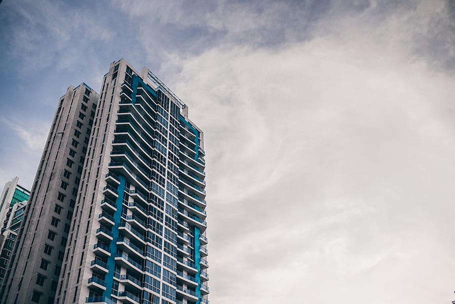 Low-angle Photography of High-rise Building, architecture, clouds HD wallpaper